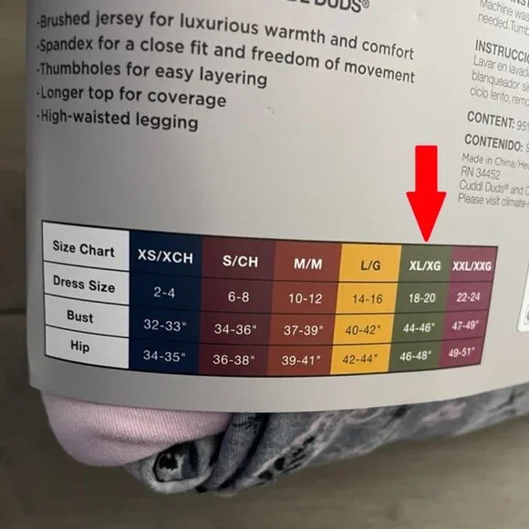 NEW 2Pc XL Soft Women's Paisley Climate Right Base Layer Set - Picture 6 of 8